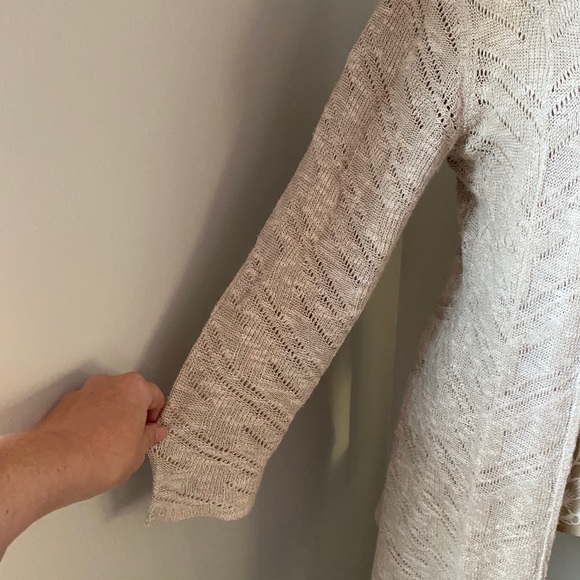 Eileen Fisher Natural Karma Ripple Stitch Cardigan - Picture 6 of 11